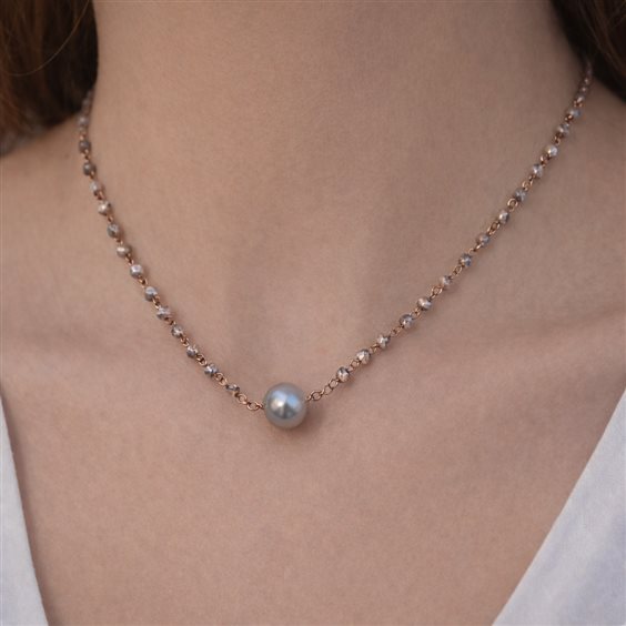 Collana Cianfrone Gioielli Donna in Argento Perla COAR-16-198 - COAR-16-198
